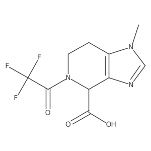 1-methyl-5-(2,2,2-trifluoroacetyl)-1H,4H,5H,6H,7H-imidazo[4,5-c]pyridine-4-carboxylic acid Structure
