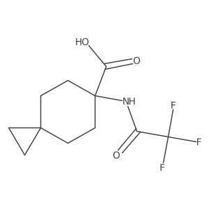 6-(2,2,2-Trifluoroacetamido)spiro[2.5]octane-6-carboxylic acid Structure