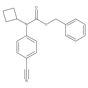 benzyl N-(4-cyanophenyl)-N-cyclobutylcarbamate Structure