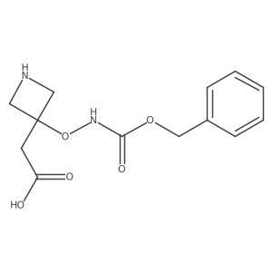 2-[3-({[(Benzyloxy)carbonyl]amino}oxy)azetidin-3-yl]acetic acid Structure
