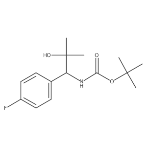 (S)-Tert-butyl (1-(4-fluorophenyl)-2-hydroxy-2-methylpropyl)carbamate结构式