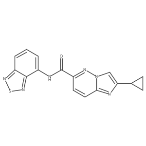 N-(2,1,3-benzothiadiazol-4-yl)-2-cyclopropylimidazo[1,2-b]pyridazine-6-carboxamide Structure
