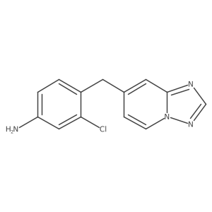 3-Chloro-4-([1,2,4]triazolo[1,5-a]pyridin-7-ylmethyl)benzenamine Structure
