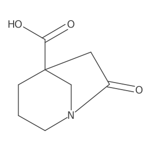 7-Oxo-1-azabicyclo[3.2.1]octane-5-carboxylic acid结构式