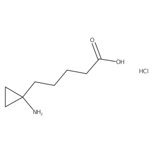 5-(1-Aminocyclopropyl)pentanoicacidhydrochloride Structure