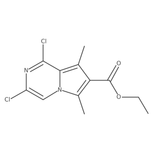 Ethyl 1,3-dichloro-6,8-dimethylpyrrolo[1,2-a]pyrazine-7-carboxylate Structure