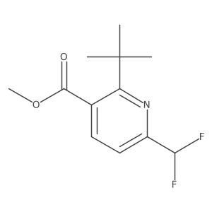 Methyl 2-(tert-butyl)-6-(difluoromethyl)nicotinate Structure