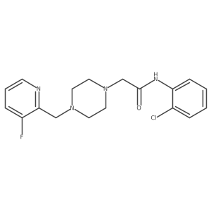 N-(2-chlorophenyl)-2-{4-[(3-fluoropyridin-2-yl)methyl]piperazin-1-yl}acetamide Structure