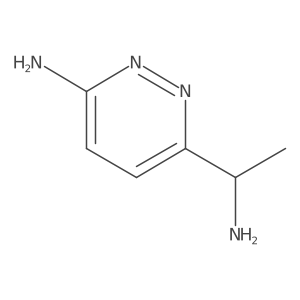 6-(1-Aminoethyl)pyridazin-3-amine Structure