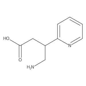 4-Amino-3-(pyridin-2-yl)butanoic acid结构式