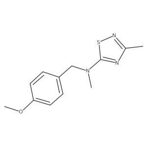 N-[(4-methoxyphenyl)methyl]-N,3-dimethyl-1,2,4-thiadiazol-5-amine Structure