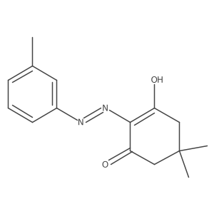 5,5-Dimethyl-2-[2-(3-methylphenyl)hydrazinylidene]cyclohexane-1,3-dione Structure
