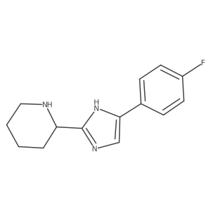 Piperidine, 2-[5-(4-fluorophenyl)-1H-imidazol-2-yl]- Structure