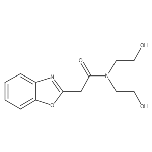 N,N-Bis(2-hydroxyethyl)-2-benzoxazoleacetamide Structure