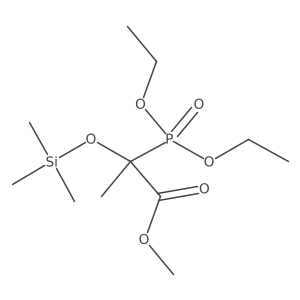 Methyl 2-(diethoxyphosphinyl)-2-[(trimethylsilyl)oxy]propanoate Structure