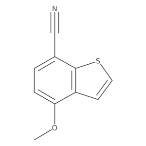 4-Methoxy-1-benzothiophene-7-carbonitrile结构式