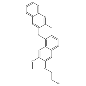 2-[6-Methoxy-4-(2-methyl-quinolin-3-yloxy)-quinolin-7-yloxy]-ethanol结构式