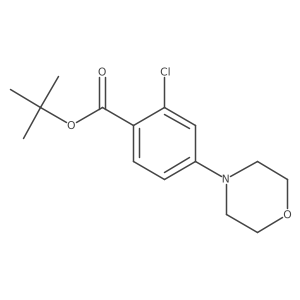 2-Chloro-4-morpholin-4-yl-benzoic acid tert-butyl ester Structure