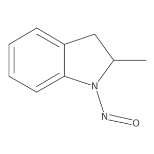 2-Methyl-1-nitroso-2,3-dihydro-1H-indole, (S)-结构式
