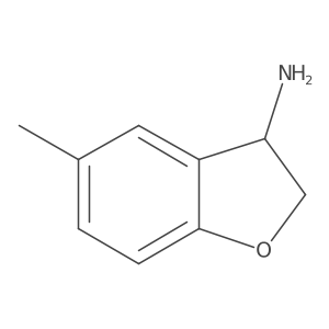 5-Methyl-2,3-dihydro-1-benzofuran-3-amine Structure