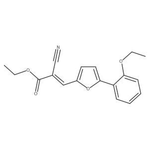 Ethyl 2-cyano-3-(5-(2-ethoxyphenyl)-2-furyl)-2-propenoate结构式