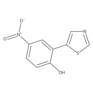 4-Nitro-2-thiazol-5-ylphenol结构式