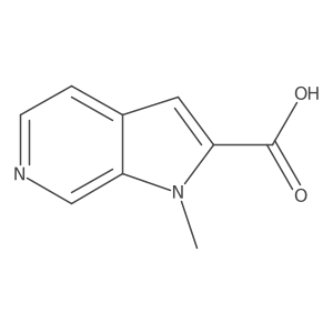 1-Methyl-1h-pyrrolo[2,3-c]pyridine-2-carboxylic acid结构式