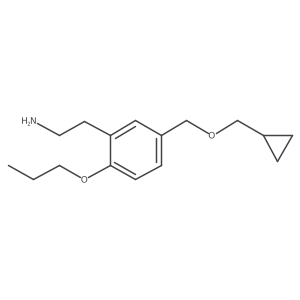 5-[(Cyclopropylmethoxy)methyl]-2-propoxybenzeneethanamine结构式