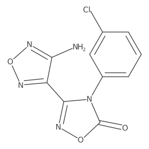 3-(4-amino-1,2,5-oxadiazol-3-yl)-4-(3-chlorophenyl)-1,2,4-oxadiazol-5(4H)-one Structure