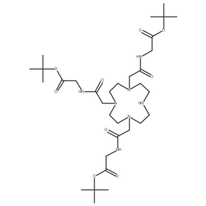 1,4,7-Tris[4-(t-butyloxycarbonyl)-2-oxo-3-azabutyl]-1,4,7,10-tetraazacyclododecane结构式