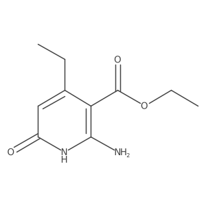 Ethyl 2-amino-4-ethyl-6-oxo-1,6-dihydropyridine-3-carboxylate结构式