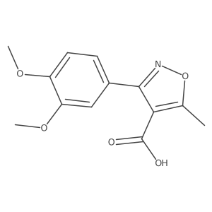 3-(3,4-Dimethoxyphenyl)-5-methylisoxazole-4-carboxylic acid Structure
