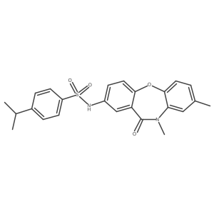 N-(8,10-dimethyl-11-oxo-10,11-dihydrodibenzo[b,f][1,4]oxazepin-2-yl)-4-isopropylbenzenesulfonamide结构式