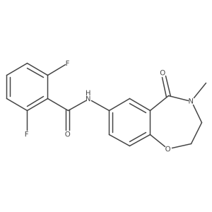 2,6-difluoro-N-(4-methyl-5-oxo-2,3,4,5-tetrahydrobenzo[f][1,4]oxazepin-7-yl)benzamide Structure