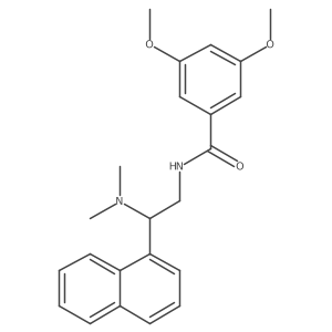 N-(2-(dimethylamino)-2-(naphthalen-1-yl)ethyl)-3,5-dimethoxybenzamide结构式