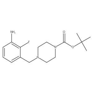 Tert-butyl 4-(3-amino-2-fluorobenzyl)piperazine-1-carboxylate Structure