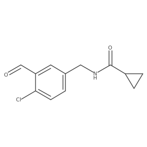 Cyclopropanecarboxylic Acid 4-chloro-3-formyl-benzylamide结构式