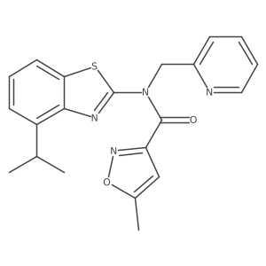 N-(4-isopropylbenzo[d]thiazol-2-yl)-5-methyl-N-(pyridin-2-ylmethyl)isoxazole-3-carboxamide Structure