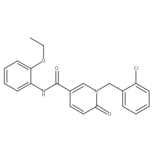 1-(2-chlorobenzyl)-N-(2-ethoxyphenyl)-6-oxo-1,6-dihydropyridine-3-carboxamide结构式
