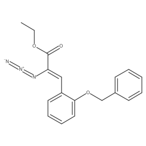 Ethyl (2Z)-2-azido-3-[2-(phenylmethoxy)phenyl]-2-propenoate结构式