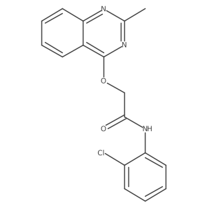 N-(2-chlorophenyl)-2-[(2-methylquinazolin-4-yl)oxy]acetamide Structure