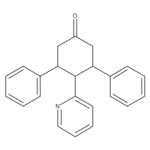 Cyclohexanone, 3,5-diphenyl-4-(2-pyridinyl)-, (3I+/-,4I(2),5I+/-)- Structure