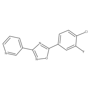 5-(4-Chloro-3-fluorophenyl)-3-(pyridin-3-yl)-1,2,4-oxadiazole Structure