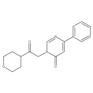 3-(2-morpholino-2-oxoethyl)-6-phenylpyrimidin-4(3H)-one结构式