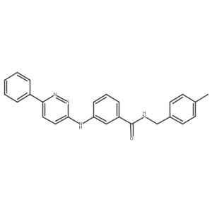 N-[(4-methylphenyl)methyl]-3-[(6-phenylpyridazin-3-yl)amino]benzamide Structure