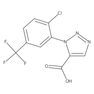 1-(2-Chloro-5-(trifluoromethyl)phenyl)-1H-1,2,3-triazole-5-carboxylic acid结构式