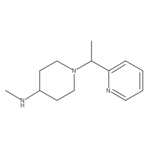 n-Methyl-1-(1-(pyridin-2-yl)ethyl)piperidin-4-amine Structure