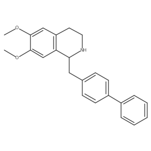1-Biphenyl-4-ylmethyl-6,7-dimethoxy-1,2,3,4-tetrahydroisoquinoline结构式