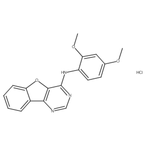 N-(2,4-dimethoxyphenyl)benzofuro[3,2-d]pyrimidin-4-amine hydrochloride结构式