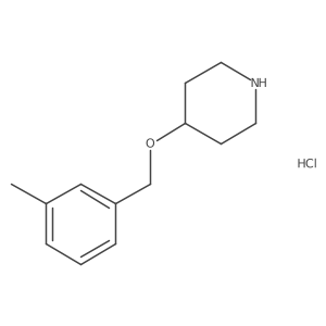 4-[(3-Methylbenzyl)oxy]piperidine hydrochloride结构式